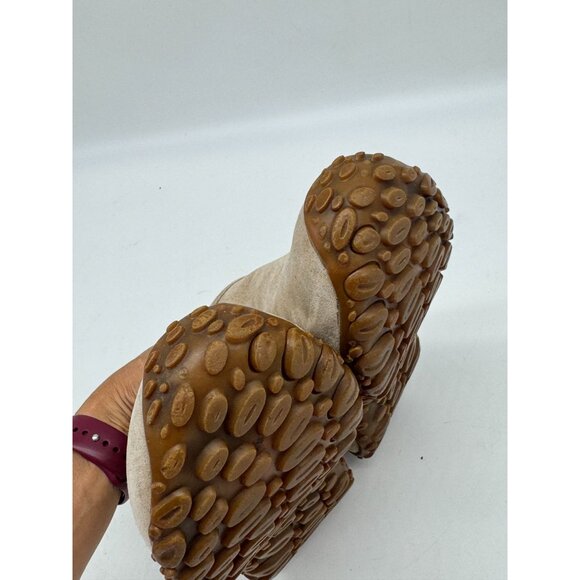 Merrell Womens Snow Mocs Suede Sheepskin Shoes Size 7 Beige Performance Footwear - Picture 14 of 14